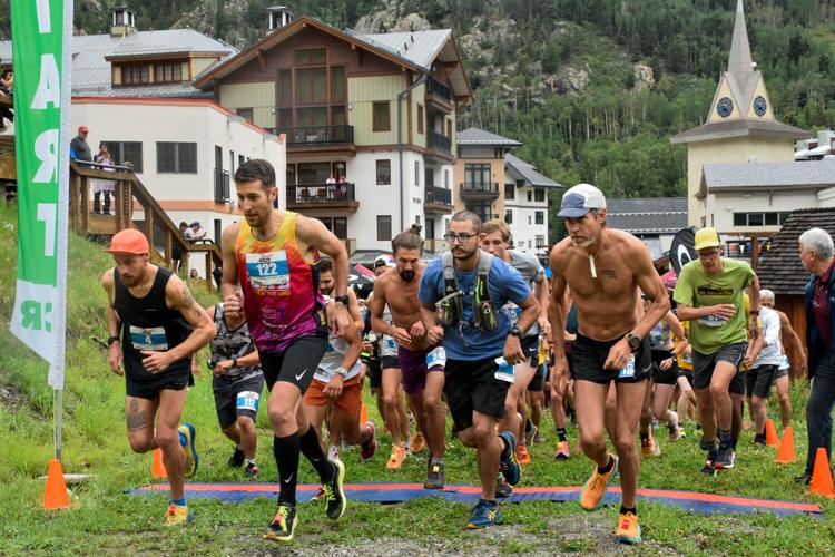 Start of the Up and over trail race